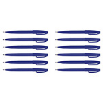 PENTEL Stylo feutre Sign Pen S 520 Pointe fibre Acrylique 2mm Bleu x 12 PENTEL Stylo feutre Sign Pen S 520 Pointe fibre Acrylique 2mm Bleu x 12