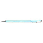 PENTEL Stylo roller à encre gel Hybrid Milky, bleu pastel x 12 PENTEL Stylo roller à encre gel Hybrid Milky, bleu pastel x 12