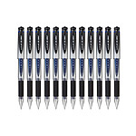 UNI-BALL Roller encre gel Signo Broad UM153C grip pointe large 1mm bleu x 12