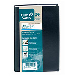 QUO VADIS Agenda Affaires Couv Plast Grainée noir 10 x 15 cm