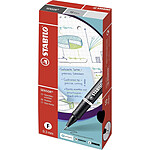 STABILO Stylo feutre Fineliner Sensor pointe fine rouge x 10