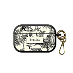LaCoqueFrançaise Housse pour Airpods Pro silicone liquide noir Botanic Evasion LaCoqueFrançaise Housse pour Airpods Pro silicone liquide noir Botanic Evasion