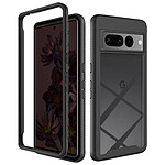 Avizar Coque pour Google Pixel 7 Pro Dos Rigide + Contour Silicone Noir