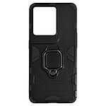 Avizar Coque pour Oppo Reno 8 Pro 5G Hybride Antichoc Bague Métallique Support Noir