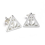 Harry Potter - Boucles d'oreille argent Deathly Hallow