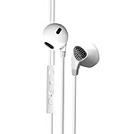 Kaorka 474155 - Ecouteurs intra auriculaire avec micro 1,2 m - blanc