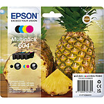 EPSON Pack de 4 Cartouches Jet d'encre n° 604 (1 Noir + 1 Cyan + 1 Magenta + 1 Jaune)