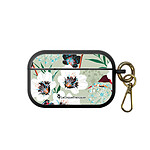 LaCoqueFrançaise Housse pour Airpods Pro silicone liquide noir Fleurs vert d'eau LaCoqueFrançaise Housse pour Airpods Pro silicone liquide noir Fleurs vert d'eau