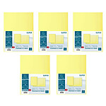 EXACOMPTA Paquet de 50 chemises 2 rabats SUPER 210 - 24x32cm Jaune Canari x 5 EXACOMPTA Paquet de 50 chemises 2 rabats SUPER 210 - 24x32cm Jaune Canari x 5
