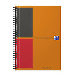 OXFORD Notebook spiralé couverture rigide B5 160 Pages Ligné 6mm orange