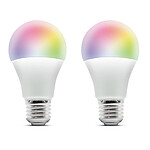 METRONIC - Ampoule intelligente Wi-Fi E27 LED RGB 9W (pack de 2)