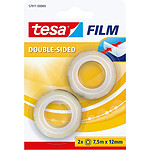 TESA Ruban adhésif double face, transparent, 12 mm x 7,5 m