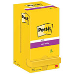 POST-IT Pack 12 Bloc-note adhésif Super Sticky Notes 76 x 76 mm jaune POST-IT Pack 12 Bloc-note adhésif Super Sticky Notes 76 x 76 mm jaune