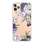 LaCoqueFrançaise Coque iPhone 11 Pro Max 360 intégrale transparente Motif Pivoines Violettes Tendance .