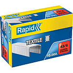 RAPID Boite de 10000 agrafes Super Strong Spéciale textile 43/6