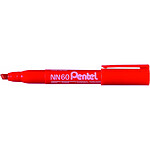PENTEL Marqueur permanent Ecologique NN60 rouge, pointe bizeautée x 12 PENTEL Marqueur permanent Ecologique NN60 rouge, pointe bizeautée x 12