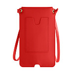 Avizar Pochette Bandoulière Smartphone avec Rangement carte Simili cuir