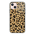 Evetane Coque iPhone 13 Coque Soft Touch Glossy Léopard Beige Design