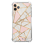 LaCoqueFrançaise Coque iPhone 11 Pro anti-choc souple angles renforcés transparente Motif Marbre Rose .