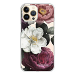 LaCoqueFrançaise Coque iPhone 13 Pro 360 intégrale transparente Motif Fleurs roses Tendance .