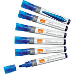 NOBO Lot de 10 Marqueurs Liquid Ink pour Tableau Blanc Pointe Ogive 3mm Bleu
