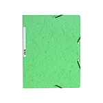 EXACOMPTA Chemise à élastique sans rabat carte lustrée 400gm2 - A4 - Vert Tilleul x 25