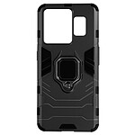 Avizar Coque pour Realme GT3 Hybride Antichoc Bague Métallique Support Noir