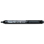 PENTEL Marqueur permanent NXS15 Rétractable pointe Ogive Fine Noir x 12 PENTEL Marqueur permanent NXS15 Rétractable pointe Ogive Fine Noir x 12
