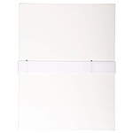 EXACOMPTA Chemise dos extensible 13 cm balacron et sangle scratch Blanc EXACOMPTA Chemise dos extensible 13 cm balacron et sangle scratch Blanc
