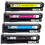 4 Toners compatibles HP 201 - 1 Noir + 1 Cyan + 1 Magenta + 1 Jaune