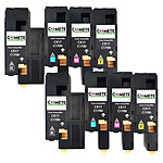 COMETE - CX17 C1700 - 8 Cartouches Toner d'encre Compatible avec Epson Aculaser - Marque Française