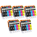 COMETE  - Marque Française - 550XL 551XL - 25 Cartouches Compatibles 550 XL 551 XL pour Canon PIXMA