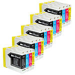 COMETE - LC970 LC1000 - 20 Cartouches compatibles BROTHER LC970/LC1000 - 5 Noir + 5 Cyan + 5 Magenta + 5 Jaune