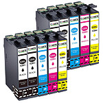 COMETE, Entreprise française - 29XL - 10 Cartouches 29XL compatibles Epson 29XL T2991 T1992 T1993 T2994 T2996