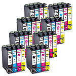 COMETE, Entreprise française - 16XL - 32 Cartouches 603 XL compatibles Epson Workforce - Noir et Couleur
