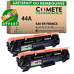 COMETE - Marque Française - 44 A - 2 Cartouche de Toner compatible avec HP CF244A HP 44A - 2 Noir