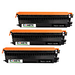COMETE - Marque Française - TN325 TN326 - 3 Toners compatibles avec BROTHER TN325/326 - 3 Noir