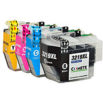 COMETE - LC3219XL - 4 Cartouches compatibles BROTHER LC3219XL - Noir et Couleur - Marque française