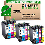 COMETE, Entreprise française - 29XL - Pack de 12 Cartouches 29XL compatibles Epson 29 XL - Noir et Couleur