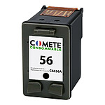 COMETE - 56XL - 1 Cartouche compatible avec HP 56 XL - 1 Noir - Marque Française