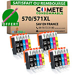 COMETE - Marque française - 570XL 571XL - 20 Cartouches Compatibles 570 XL 571 XL pour Canon PIXMA COMETE - Marque française - 570XL 571XL - 20 Cartouches Compatibles 570 XL 571 XL pour Canon PIXMA