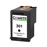 COMETE - 301 - 1 cartouche d'encre compatible HP 301 pour imprimante HP - 1 Noir - Marque Française