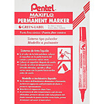 PENTEL Marqueur Permanent MAXIFLO NLF50 Poite Conique 2mm Rouge x 12 PENTEL Marqueur Permanent MAXIFLO NLF50 Poite Conique 2mm Rouge x 12