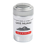HERBIN Boîte de 6 cartouches d'encre standard Gris nuage x 6