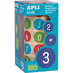 APLI Rouleau de 900 Gommettes Rondes 20 mm ABC Majuscule APLI Rouleau de 900 Gommettes Rondes 20 mm ABC Majuscule