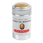 HERBIN Boîte de 6 cartouches d'encre standard Ambre de birmanie x 6