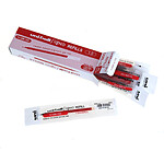UNI-BALL Recharge pour Roller UM153 encre gel Signo Broad UMR10 Pointe Large 1mm Rouge x 12