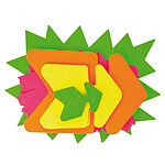 AGIPA Paquet de 50 Cartons Fluo Double Face Assortis AGIPA Paquet de 50 Cartons Fluo Double Face Assortis