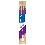 PILOT Set de 3 Recharges FriXion Ball Clicker Pointe Fine Violet x 12