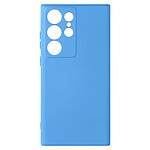 Avizar Coque pour Samsung Galaxy S23 Ultra Silicone Semi-rigide Finition Douce au Toucher Fine  Bleu Clair